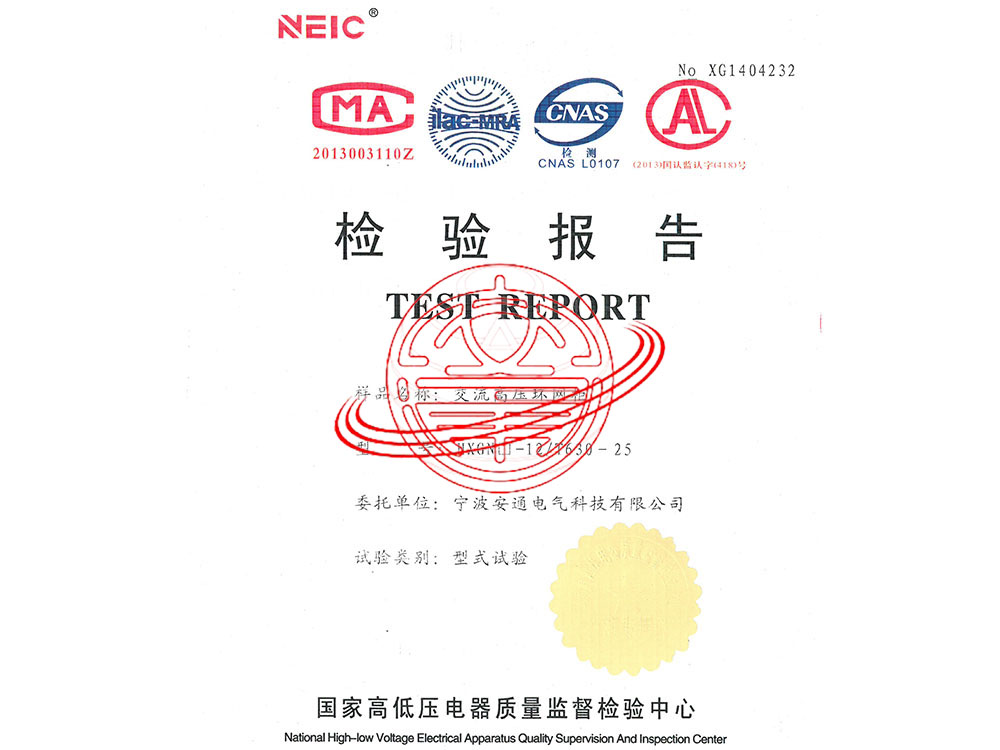 HXGN□-12-630-25型式試驗(yàn)報(bào)告